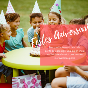 Fes que l’aniversari dels més petits de casa sigui una experiència inoblidable al costat dels nostres meravellosos ponis